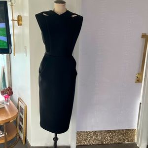 ASOS tall neoprene dress black sz 10